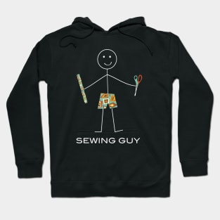 Funny Mens Sewing Guy Hoodie